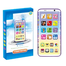 Kinder Smartphone Vokalspielzeug Pädagogisches Spielzeug USB-Port-Berührungsbildschirm für Kinderkind Baby-Geburtstagsgeschenke LJ201105