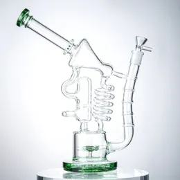 Hookahs Recycler Matrix sidecar With Triangle bowl 12 inch 14.5mm Female joint Thick 5mm Net weight 660g