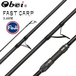 OBEI Purista Carp Fishing Prążki Włókno węglowe Fuji Spinning Rod Pesca 3.5 3.0B Power 40-160 g 3,60 m Twardy Pole Surf Rod 201022