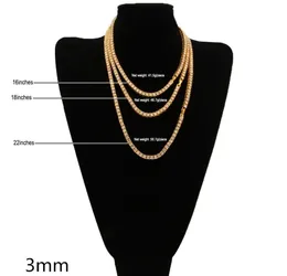 Men's Hip Hop Bling Bling Iced Out Tennis Chain 1 Row M/4mm Necklaces Sumptuous Clastic High Grade Men C jllQkP