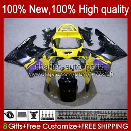 Body For HONDA yellow black CBR893 CBR 900 893 RR 1989 1990 1991 92 93 94HC.93 CBR 893RR 900RR CBR900RR CBR893RR 89 90 91 1992 1993 Fairing