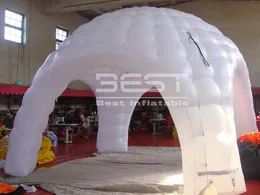 White color inflatable spider dome tent for promotion igloo blow up tent