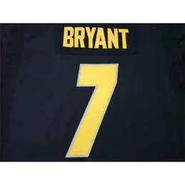 Nadir Cusotm 3740 Missouri Kaplanları # 7 Kelly Bryant Gold Gerçek Tam Nakış Koleji Jersey Boyutu S-4XL veya özel herhangi bir isim veya numara forma