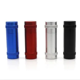 Metal Space Case Pollen Smoking Accessories Tool Press Compress With 2 Dowel Rods 4 Colors For Hookahs Water Bong Pipes Grinders