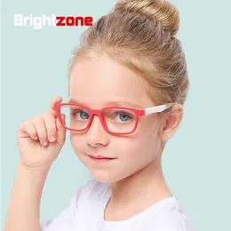 Mode solglasögon ramar anti blå ljus barn pojke flicka barn som blockerar glasögon dator tydliga optiska glasögon ram minskar digital st
