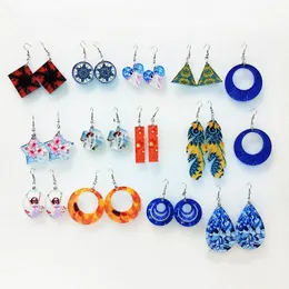 Sublimation Acrylic Earrings Thermal Transfer Pendant Heat Printing Sublimated Blank Ornaments A02