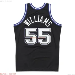 100% сшитый Джейсон Уильямс Блэк 1998-99 Джерси XS-6XL MENS BASTACKS Basketball Jerseys Дешевые мужчины молодежи