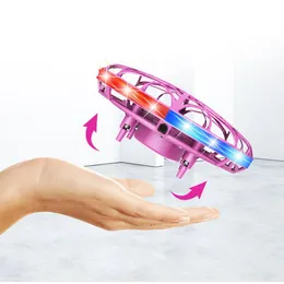 New version Kids gifts UFO five axis induction aircraft suspension gesture control mini drone children toys Induction Flying Toy Spinning Tops smart drone sensor