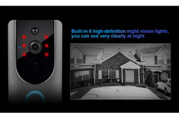 FreeShipping 720P Vídeo Doorbell Camera Intercom bateria-motorizado campainha sem fio Chime IP Wifi Home Security Camera Phone Sensor