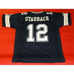 Mitch Custom Football Jersey Men Youth Женщины Vintage Roger Staubach Custom DS B r Редкие Высококачественные Школы S-6XL или Любая Имя и Номерные майки