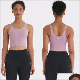 Yoga Outfits Exercise & Fitness Wear Athletic Outdoor Apparel Sports Outdoors Womans Bra Bodybuilding All Match Casual Gym Push Up Bras High