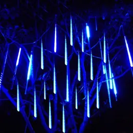 30cm 8Pcs LED Meteor Shower Ghirlanda Holiday Strip Light Outdoor Luci fata impermeabili per Garden Street Decorazione natalizia 201203