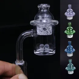 XXL Quartz Banger Paznokci z Cyclone Spinning Carb Cap and Glow In Dark Terp Pearl na platformy wiertnicze szklane bongs 10mm 14mm 18mm męskiej kobiety