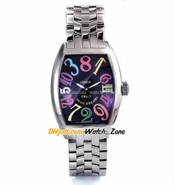 39mm Crazy Hours Color Dreams 7851 SC COL DR A2813 Automatic Mens Watch Bkack Texture Dial Multicolor Marker 8880 CH Stainless Steel Bracelet Watches Watch_Zone 72 (29)