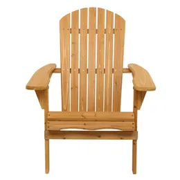 US Patio ławki składane drewniane krzesło lounger z naturalnym wykończeniem A27
