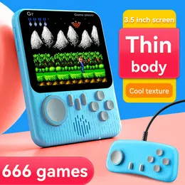 666 in 1 Portable Game Players G7 Kids Handheld Video Game Console 3.5 Inch Ultra-thin Gaming Player with Gamepad