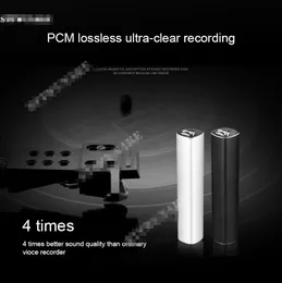 Freeshipping Original Mini Audio Voice Recorder 600 timmar Inspelning Magnetisk Professional Digital HD DictAfone Denoise Dold