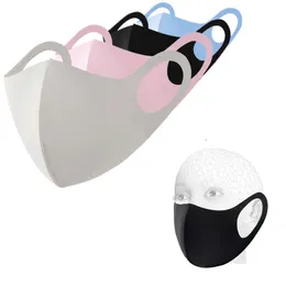 Reusable Ice Silk Cotton Face Mask Dustproof Washable Masks Face Cover 4 Colors for Kids and Adult