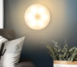 Sypialnia Decor Night Lights Motion Sensor Night Lampa Dzieci Prezent USB Ładowanie sypialni Dekoracje LED Night Light Moonshadow