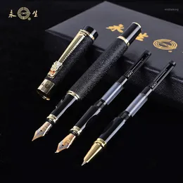 Fountain PenS Dragon Clip Three Nibs Caligraphy Pen Set Office Gift för Studenter Stationer Stationer Financial Business Art Supplies1