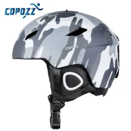 COPOZZ Light Ski Helmet with Safety Certificate Integrally-Molded Snowboard Cycling Skiing Snow Men Women Child Kids 220106