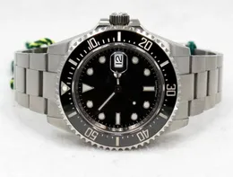 Luxury BU Titta på ny fabrik 2813 Automatisk rörelse SEA-DWELLER RED 43mm 126600 Steel Diver Ceramic Bezel B/Papers Mint Men's Watches