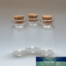 5PCS 10 ml Wishing Glass Bottle With Cork Stopper Tom 10cc Rensa glasflaskor Displayflaska Gratis frakt