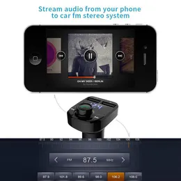 X8 FM Verici Aux Modülatörü Bluetooth Handfree Araba Kiti Araba Ses MP3 Oyuncusu 3.1a Hızlı Şarj İkili USB Araba Şarj Cihazı Accessorie