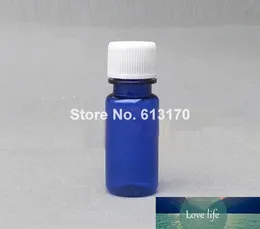 100st 20g Blue Empty Medicine Flaskor 20ml Pet Liquid Flaskor Plastpiller Förpackningsflaska Med Vit Locks Gratis Frakt