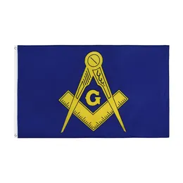 Masonic Flag Direct Factory Wholesale Mixed Order 3x5fts 90x150 cm 100% Polyest USA -Banner für hängende Dekoration