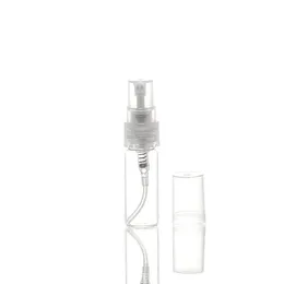 Mini Clear 3 ML 0,1oz Atomizer 3g Gospodarowany Mgła Pusta szklana butelka Spray Refillable Zapach Perfumy Zapach Próbka Butelka