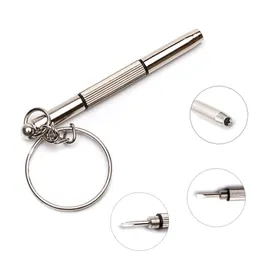 Eyeglass Screwdriver tools Portable Stainless Steel Keychain Sunglasses Watch 3 In 1 Repair Kit Tools