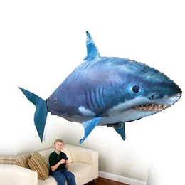 Remote Control Shark Toys Air Swimming Fish RC Animal Toy Infrared RC Flying Air Balloons Clown Fish Toy Gifts Party Decoration 201208