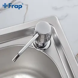 Frap Countertop stainless steel Liquid Soap Dispenser Built in Hand Kitchen Sink Soap Dispenser Pump detergent dispensers F405 Y200407