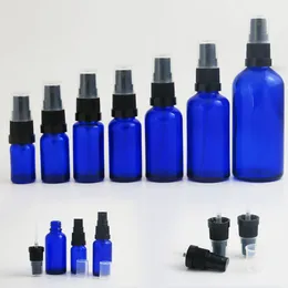 20PCS 10 ml 20ml 30ml 50ml Refillerbar Blå Glas Parfym Spray Bottle Mist Sprayer Skincare Kosmetisk Parfum Container