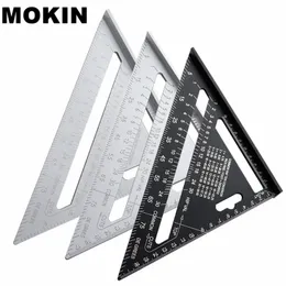 7 ''Aluminiumlegierung Dreieck Lineal Winkelmesser Gehrung Geschwindigkeit Quadrat Messlineal Für Gebäude Rahmung Holzbearbeitungswerkzeuge 201116