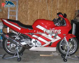Kırmızı Beyaz Motosiklet Perileri CBR600 97 98 Honda CBR 600 F3 CBR600F3 CBR 600F3 Fairing Kiti 1997 1998 Özelleştirmek Motosiklet Karoseri