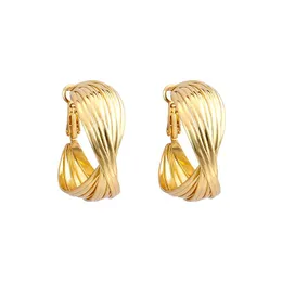 Big Hoop Earrings Korean Geometric Metal Gold Color Circle Earrings for Women Female Round Earring Trendy Fashion Jewelry