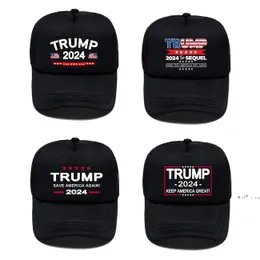 Donald Trump 2024野球帽メンヒップホップキャップ通気性メッシュSun Hats ZZB14406