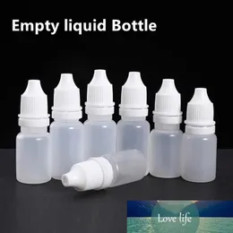 زجاجات قطارة بلاستيكية فارغة 10 مل زجاجة موزع زيت سائل تخزين حاوية تخزين لينة 10pcs / lot