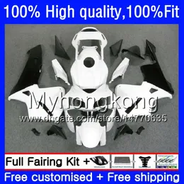 Inyección para HONDA CBR 600F5 600 CC CBR600 RR 2003 2004 49HM.57 CBR600F5 CBR600RR 03 04 CBR Blanco negro 600RR 600 RR F5 03 04 Carenado OEM