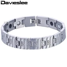 Link Chain Davieslee Watch Band Pulseira Mens Womens Pulseira Link Aço Inoxidável Ouro Prata Cor 12mm DKBM145261H