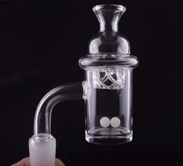 2021 New 25mm XL 4mm Bottom Quartz Banger Nail & Cyclone Spinning Carb Cap and Terp Pearl 25mm for Bongs dab rigs