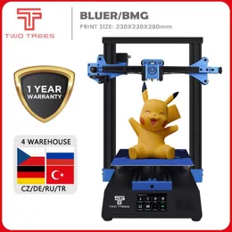 Skrivare 3D-skrivarutskrift Bluer i3 Självmontering TMC2208 A4988 Impresora Imprimante Drucker Well Power Supply BMG PLA 8 Extruder1