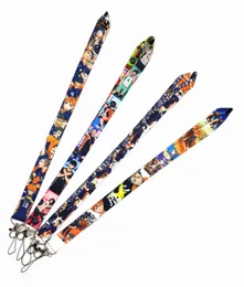 Pequeno atacado 20 pcs Japão Anime Haikyuu !! Ligeira de pescoço de cordão grampo preto listra para carro chave de identificação cartão móvel titular do crachá do telefone móvel