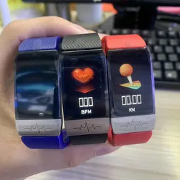 Nya T1s Smart Watch Armband Kvinnor Män Kid Body Temperatur Mät Blodtryck Oxygen Hjärtfrekvens Monitor Hälsa Smart Wristbands