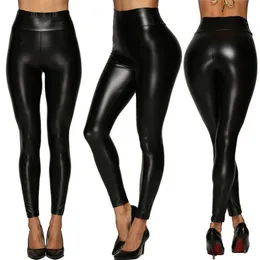 Women Force Black PU Leather Pants Leggings Woman Clothes Trousers Plus Size 5xl