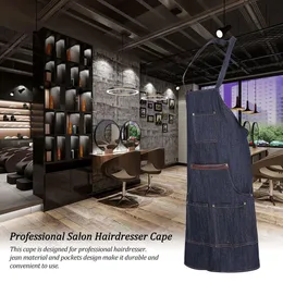 Pro Salon Barber Cloak Jean Apron Hårklipptduk Frisör Klänning unisex färgning av Cape Hair Styling Tool