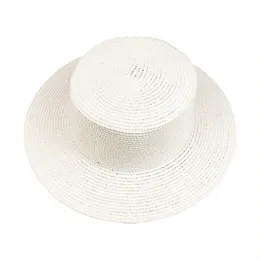 Unisex platta halm hattar vikbar solskydd strand hattar utomhus resa alla match kepsar för sommaren