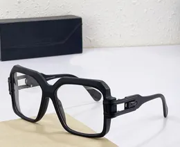 623 vintage okulary Square Matte Black Gold Frame przezroczyste soczewki okulary słoneczne mężczyźni modne okulary przeciwsłoneczne hip -hopowe ramy Ochrona Uv400 z pudełkiem